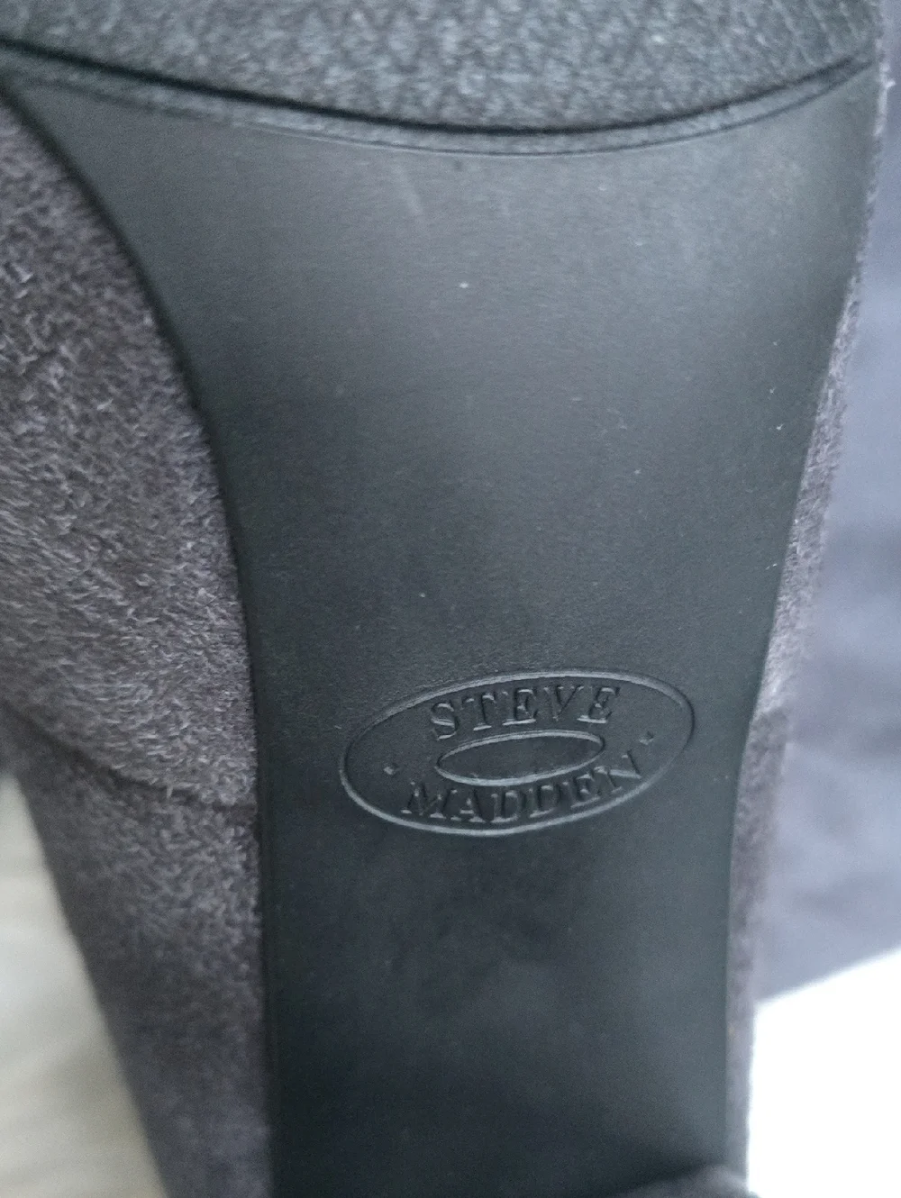Steve Madden Gorgeous Gray So Suede Over The Knee Heeled Boots 6.5